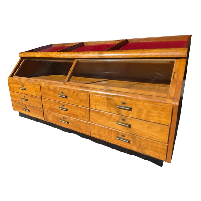 1960s Haberdashery Case With Sliding Glass Doors For Sale In Nashville - Image 6 of 10