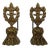 Early 20th Century Bronze Andirons with Lions Paw Feet For Sale