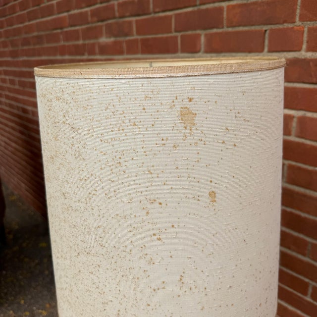 Vintage Mid-Century Modern Walnut Laurel-Style Floor Lamp Table With Ceramic Ashtray & Coasters For Sale In Cleveland - Image 6 of 12