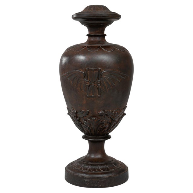 Charcoal 1900s French Cast Iron Urn For Sale - Image 8 of 18