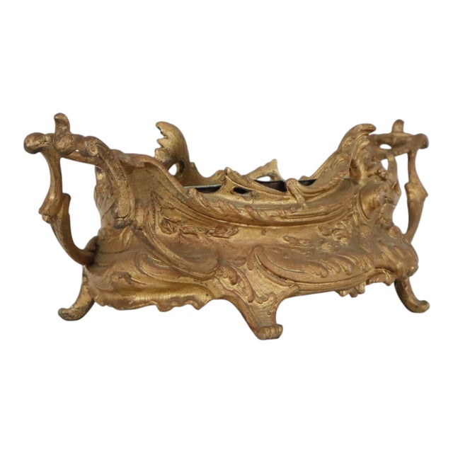 Early 20th Century Rococo-Style Gilt Jardinière Flower Planter For Sale - Image 13 of 18