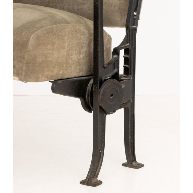 Pair of Bouwerie Lane Theater Beige Upholstered Seats For Sale In New York - Image 6 of 11