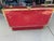 Metal 1970s Red Metal Steamer Trunk For Sale - Image 7 of 8