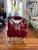 Red 1800’s Victorian Horn Armchair & Footstool For Sale - Image 8 of 9