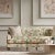 Contemporary Harlequin Ella Fabric in Fig Blossom/Fig Leaf/ Nectarine For Sale - Image 3 of 3