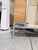 Custom Built Modern Oak Glass Display Cabinet With Metal Base For Sale - Image 10 of 11