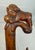 Chinese Large Antique 1800's Chinese Foo Dog Carved Wood Folk Art Walking Stick Cane For Sale - Image 3 of 18