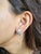 Set in 18k White Gold, 1.82 Carats, Natural Aquamarine & Diamonds Stud Earrings, Pair For Sale - Image 6 of 9