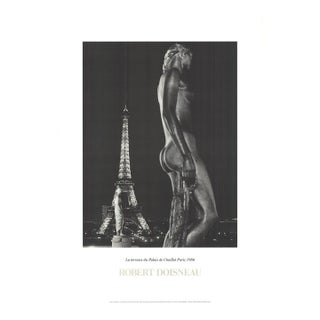 1987 Robert Doisneau 'La Terrasse Du Palais De Chaillot, Paris' Photography Black & White France Offset Lithograph For Sale