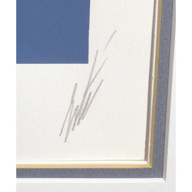 Art Deco Erte "Summer Breeze" Hand Signed Matted Vintage Serigraph Art Print For Sale - Image 4 of 7