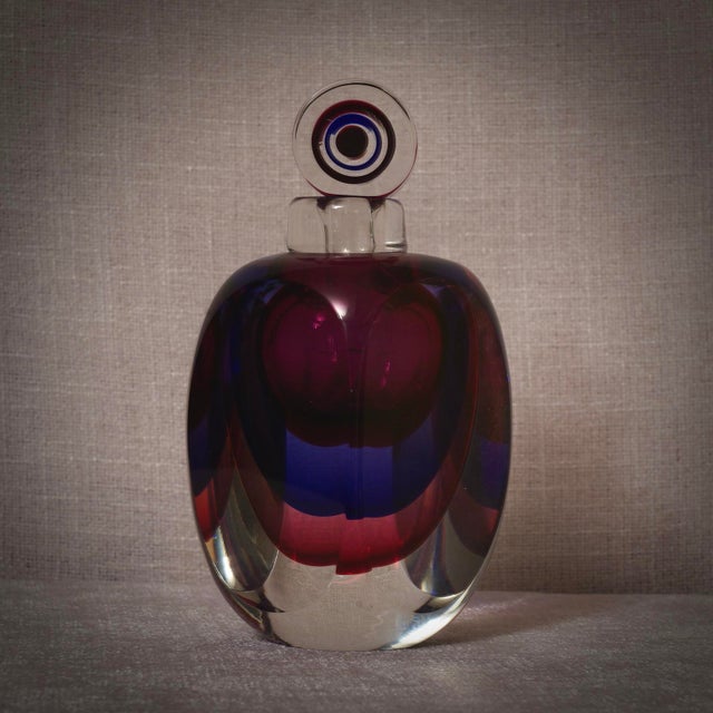 Mid-Century Modern Murano Glass Perfume Bottle, Italy, 1990s For Sale - Image 7 of 10