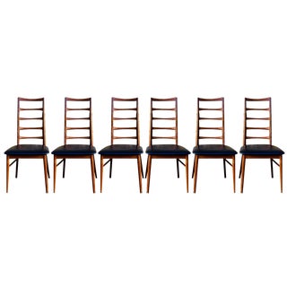 Teak Lis Chairs by Niels Koefoed for Koefoeds Hornslet, 1960s, Set of 6 For Sale