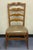 Ethan Allen Ethan Allen Ladderback Leather Upholstered Dining Chairs - Set of 4 For Sale - Image 4 of 12