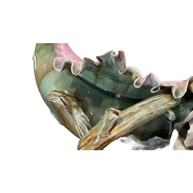 Circa 1900 Majolica Jardiniere For Sale - Image 16 of 18