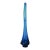 Vintage Viking Blue Drape Swung Tall Art Glass Vase For Sale