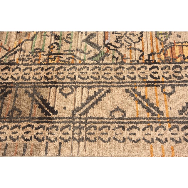 High-Quality Modern Samara Handmade Wool Rug by Doris Leslie Blau For Sale - Image 4 of 9