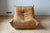 1970s Camel Brown Leather Togo Lounge Chair by Michel Ducaroy for Ligne Roset For Sale - Image 5 of 5
