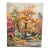 1960s Painting: Impressionist Autumn Landscape With Cottage For Sale