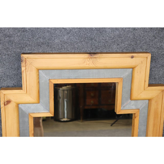 Sarreid Wood and Metal Hollywood Regency Style Mirror For Sale In Philadelphia - Image 6 of 7