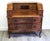 Italian Bombe Walnut Marquetry Secretary Desk, Circa 1950s For Sale - Image 14 of 18