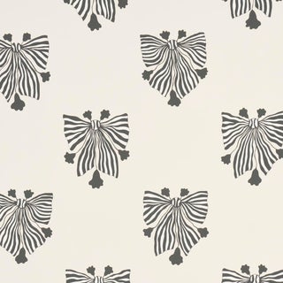 SAMPLE - Schumacher x Marian Mcevoy Bow-Wow-Wow Wallpaper In Cream For Sale