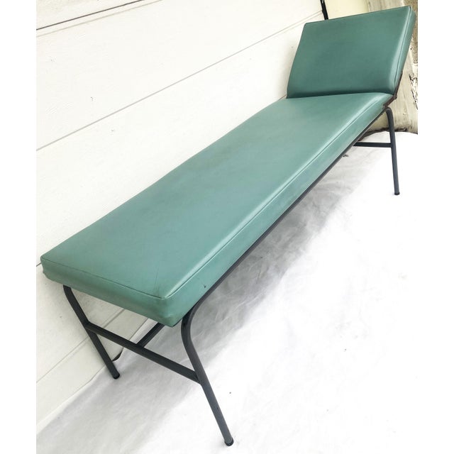 Industrial Mid-Century Modern Industrial Medical Couch with Adjustable Headrest, 1960s For Sale - Image 3 of 17