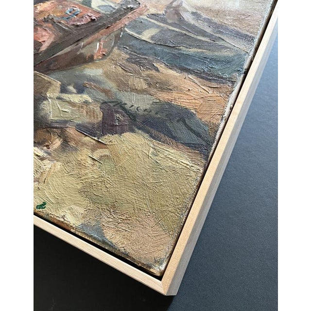 Alfred Richter, Positano, 1960, Oil Painting on Canvas, Framed For Sale - Image 6 of 10