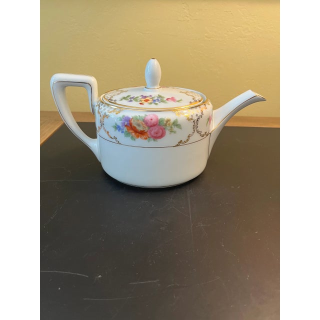 Rosenthal Floral Pattern Tea Pot Vintage For Sale - Image 12 of 12