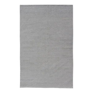 Muted Gray Hand-Knotted Wool Rug by Keivan Woven Arts 5'7 X 9'0