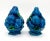 Mid-Century Modern 1960’s Inarco Blue Mood Indigo Fruit Topiary Salt and Pepper Shakers For Sale - Image 3 of 8