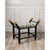 Port 68 Boca Black Ocelot Celadon Bamboo Bench For Sale - Image 4 of 7