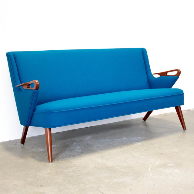 1950s Danish Teak "U3 (CFB-52)" Loveseat Attributed to Findahls Møbelfabrik, Designed by Chresten Findahl Brodersen For Sale In Boston - Image 6 of 11