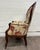 Wood Antique Victorian Rococo Revival Balloon Back Walnut Armchair Parlor Chair For Sale - Image 7 of 10