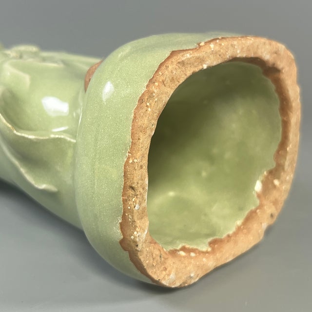 Late 19th Century Chinese Celadon Porcelain Figurine | Vintage | One of a Kind For Sale - Image 5 of 7