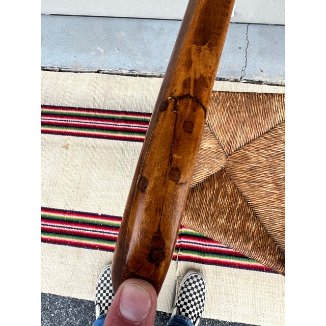 A Antique Country Bannister Back Side Chair, New England, Circa 1750’s For Sale - Image 12 of 12