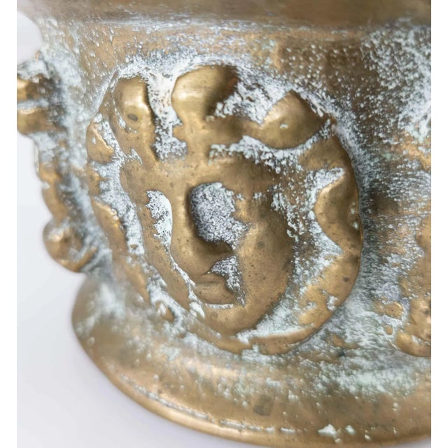 Bronze Italian Neoclassical Grand Tour Bronze Mortar For Sale - Image 8 of 9