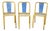 T4 Chairs by Xavier Pauchard for Tolix, 1950s, Set of 3 For Sale