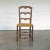 French 1940s French Wood and Woven Chair For Sale - Image 3 of 12