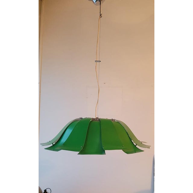 Italian Green Listelli Pendant, 1960s-1970s For Sale - Image 10 of 15