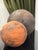 Pair of sphere sculptures by Yolanda Balague Manganese Sphere 12" (Black), Yolanda Balague, Spain, 2024 Terracotta Sphere...