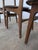 Vintage Wooden Dining Chairs with Brown Leather Seats, 1970s, Set of 3 For Sale - Image 6 of 18