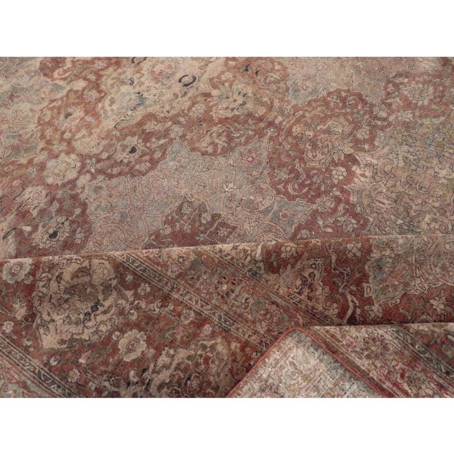 Textile Galerie Shabab Collection Early 20th Century Persian Isfahan Room Size Carpet For Sale - Image 7 of 8