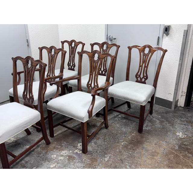 Wood Vintage Duncan Phyfe Dining Chairs, Set of Six For Sale - Image 7 of 12