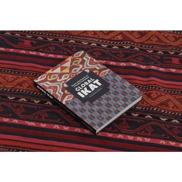 Vintage Persian Kilim in Red and Blue With Geometric Stripes - Rug & Kilim For Sale - Image 10 of 10