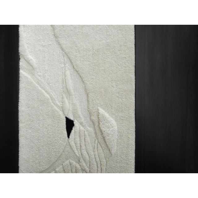 Contemporary Diptyque Wall Sculpture in Wool and Metal by Tina Tictone For Sale - Image 3 of 9