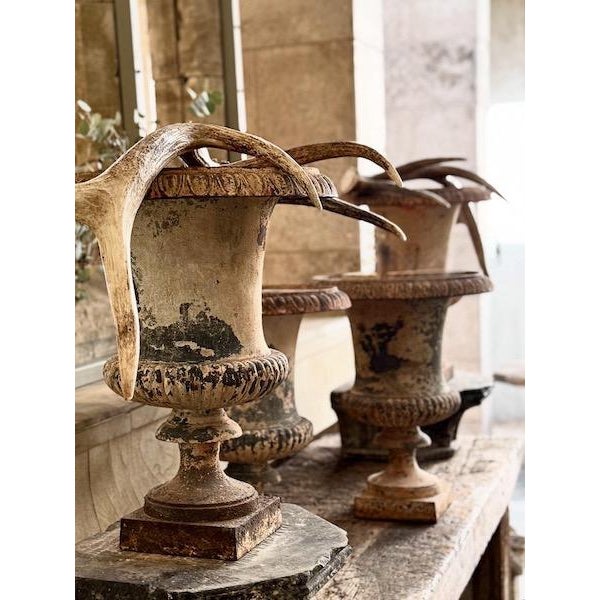 Pair of 19th Century Urns from Italy, two pairs available.