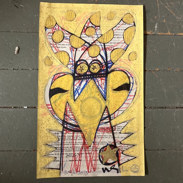 Contemporary Original Wayne Cunningham Abstract Drawing/Painting Signed For Sale In Philadelphia - Image 6 of 6