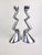 Zig Zag Candlesticks by Matthew Hilton for SCP England, 1980s, Set of 2 For Sale - Image 9 of 15