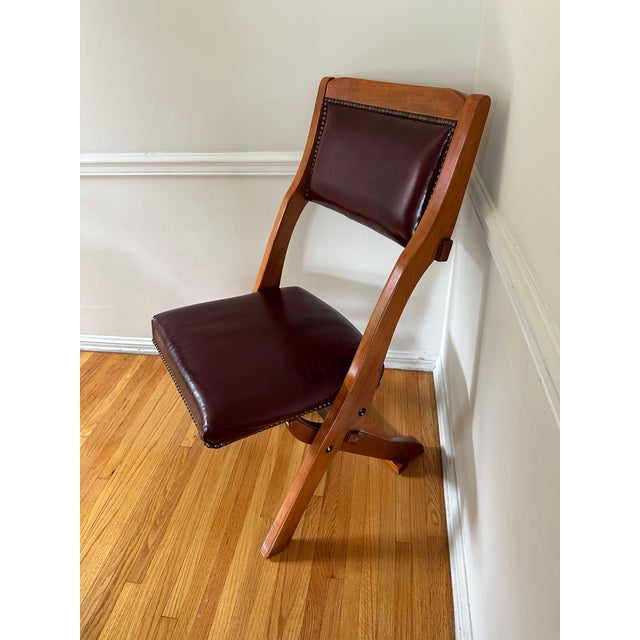 1990s Rms Titanic Artifact Collection Leather Chair For Sale - Image 4 of 12