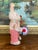 Mid-Century Modern Vintage Wind-Up Bunny Rabbit Toy With Drum and Cymbals, 1950s-1960s.. For Sale - Image 3 of 10